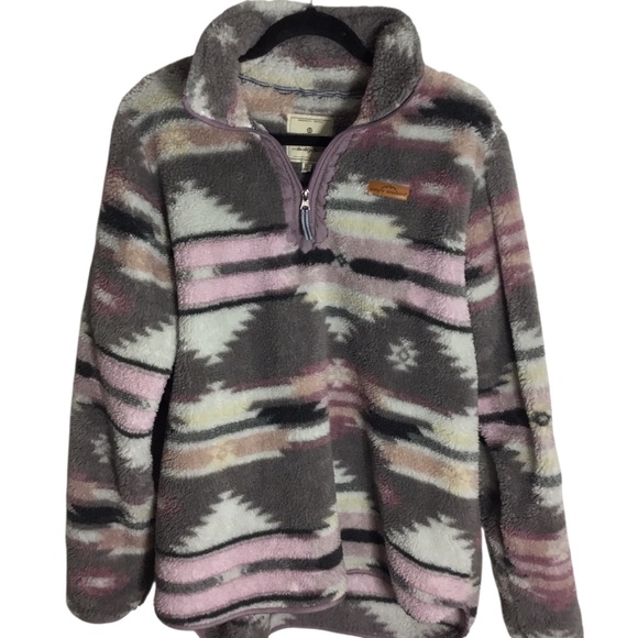 Simply Southern Turtle Fleece Quarter Zip Pullover Sweater size XL - Picture 9 of 11